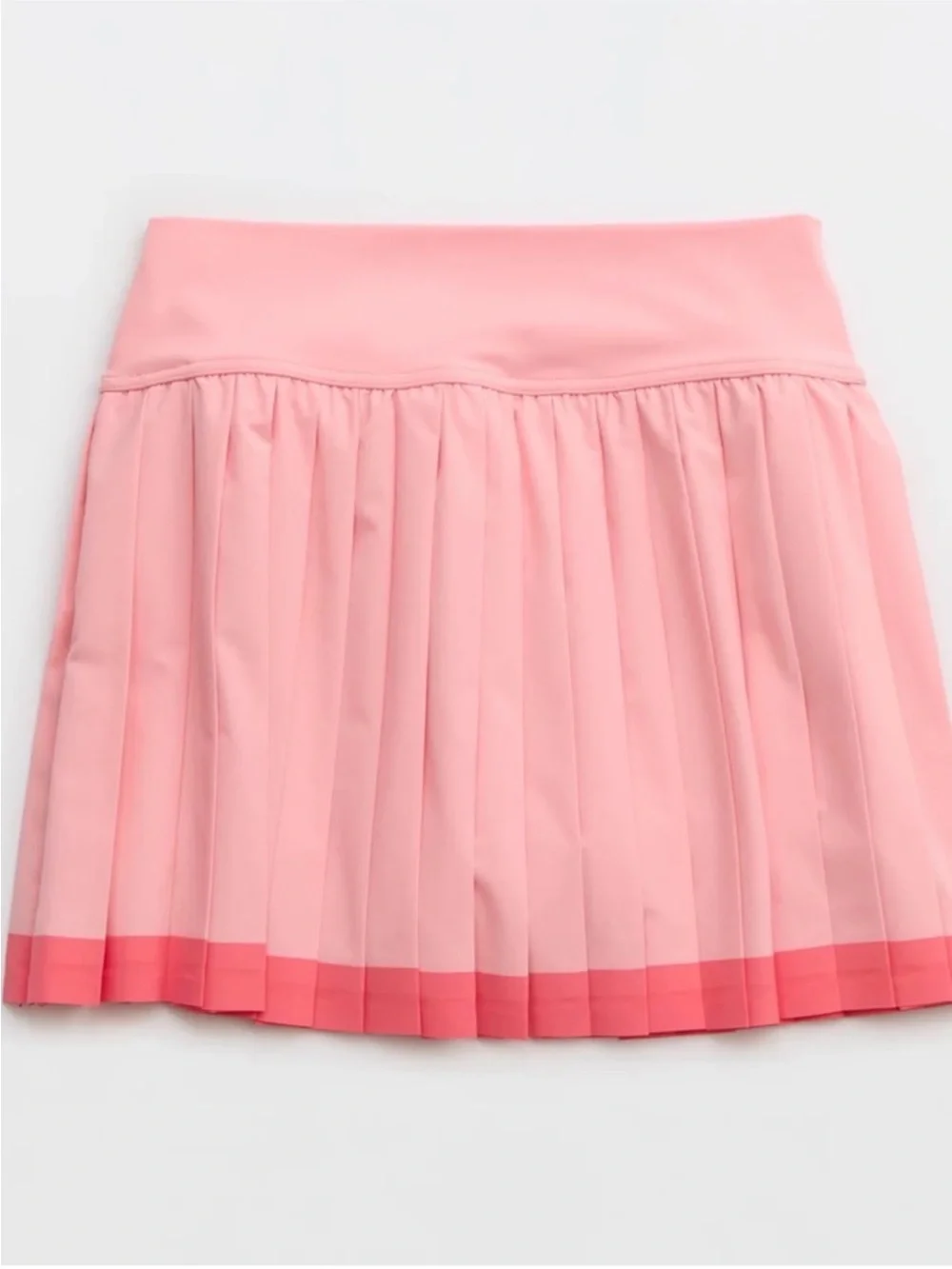 Offline Pleated Two-Tone Pink Mini Skirt - Picture 4 of 11